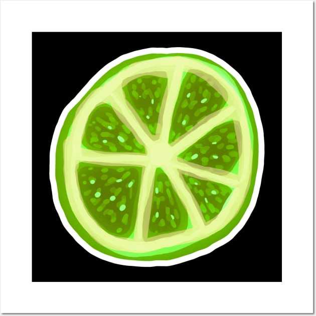 Lime Slice Wall Art by saradaboru